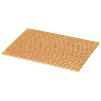 Perforated electronic circuit board