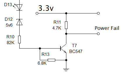 Power fail circuit diagram